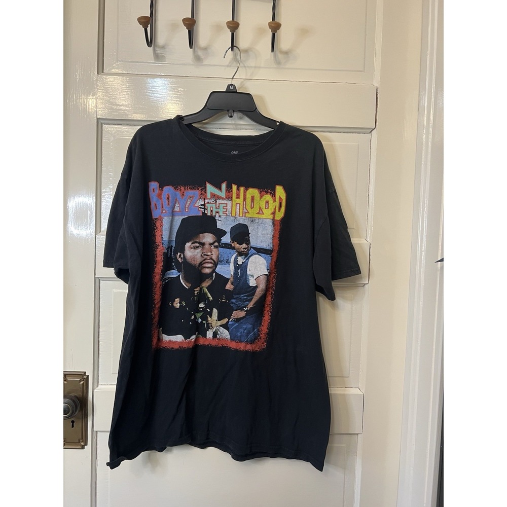 Boyz In The Hood Shirt Mens XL Black 100% Cotton Ice Cube Short Sleeve Rap Tee
